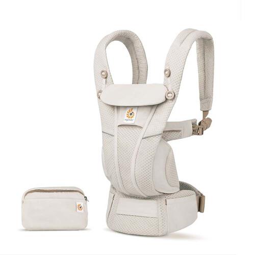 Ergobaby(エルゴベビー) OMNI Breeze ナチュラルベージュ 【抱っこ紐 柔らかソフトフレックスメッシュ 対面抱き 腰抱き おんぶ 前向き抱き ミニポーチ付き 新生児～20.4kg】】