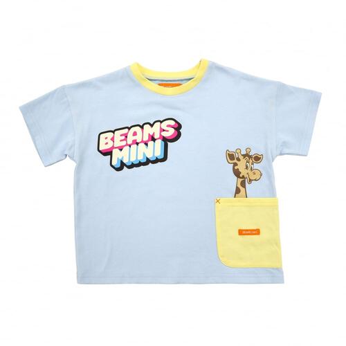 BEAMS mini 半袖Tシャツ ポケット ビームスミニ(ライトブルー×90cm) ベビーザらス限定