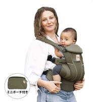 Ergobaby(エルゴベビー) OMNI Breeze オリーブグリーン 【抱っこ紐 柔らかソフトフレックスメッシュ 対面抱き 腰抱き おんぶ 前向き抱き ミニポーチ付き 新生児～20.4kg】