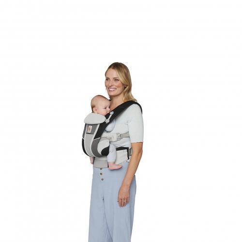 Ergobaby(エルゴベビー) OMNI Breeze グレーパッチワーク 【抱っこ紐 柔らかソフトフレックスメッシュ 対面抱き 腰抱き おんぶ 前向き抱き ミニポーチ付き 新生児～20.4kg】