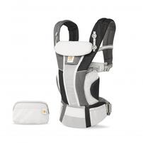 Ergobaby(エルゴベビー) OMNI Breeze グレーパッチワーク 【抱っこ紐 柔らかソフトフレックスメッシュ 対面抱き 腰抱き おんぶ 前向き抱き ミニポーチ付き 新生児～20.4kg】