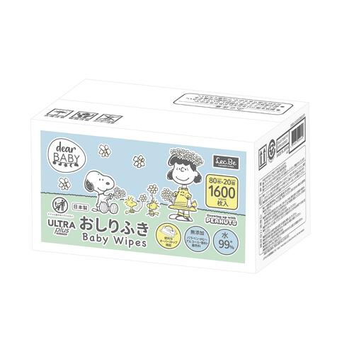 ディアベビー ウルトラプラス おしりふき箱入り 80枚×20個入り ベビーザらス限定