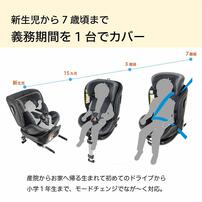 LEAMAN (リーマン) カイナロングR129 【チャイルドシート ISOFIX固定 R129適合 ロングユース 新生児～7歳頃まで】