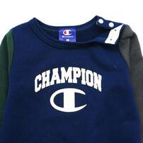 Champion チャンピオンカバーオール(ネイビー×70cm)