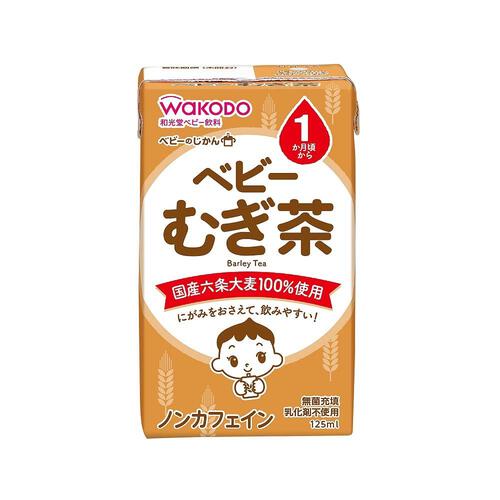 和光堂 ベビーのじかん むぎ茶 125ml×3本【1ヶ月～】