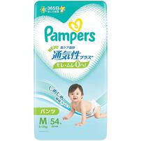 【1枚当たり35.2円】 パンパース 通気性プラス パンツ Mサイズ（5-12kg） 54枚【P&G パンツタイプ】