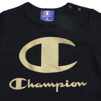 Champion チャンピオン 半袖カバーオール(ブラック×80cm) ベビーザらス限定