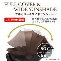 カーメイト(エールベベ) クルットR グランス2 リシェ ダークモカ 【チャイルドシート ISOFIX固定 R129適合 回転型 セーフティラウンジクッション2搭載 片手でラクラク回転 新生児～4歳頃まで】 ベビーザらス限定